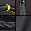 Customized Fit Carbon Fiber Leather Car Steering Wheel Cover For Kia Sportage2 Sportage 2005-2010 Suede OEM Car Accessories