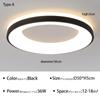 Modern LED Ceiling Light For Bedroom Living Dining Room Hotel Restaurant Interior Decor Lighting Fixture Round Chandelier Luster