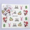 Women Beauty Santa Claus Snowflakes Decals Nail Art Stickers Water Transfer  Decoration Stickers