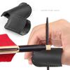Flexible Soft Leather Archeries Finger Tab Leather Cover With Comfortable Grip For Outdoor Bowstring Pulling Practice