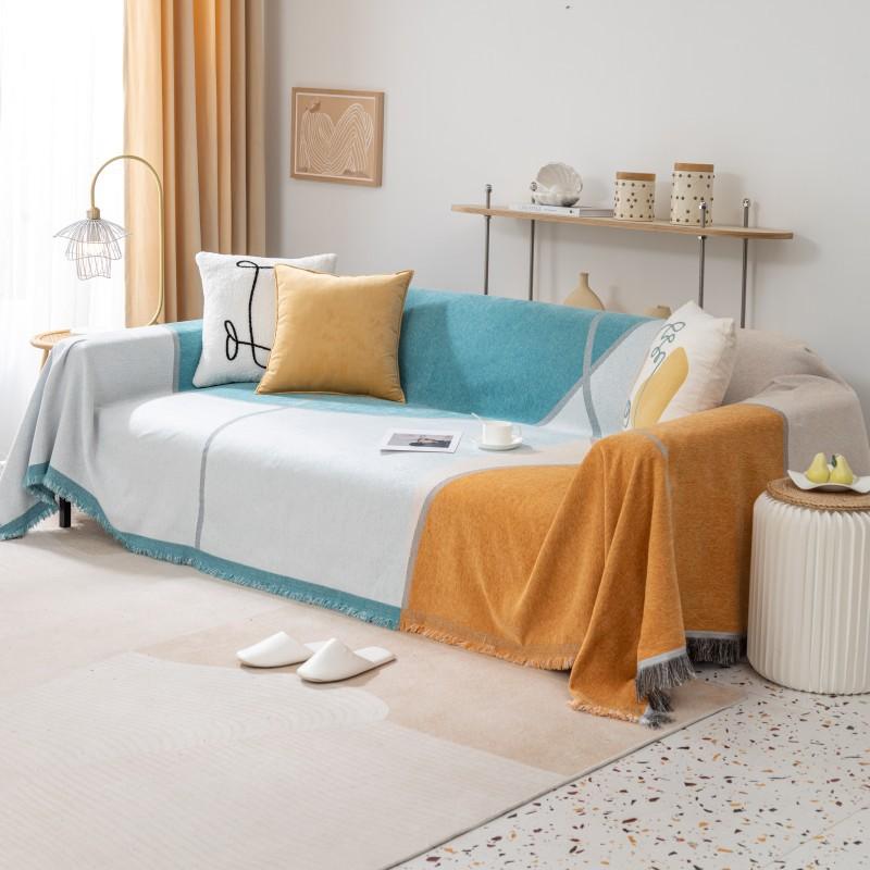 Чехол для дивана из жаккарда из шенилла, всесезонный, противоскользящий, чехол для дивана, одеяло с защитой от царапин у кошек