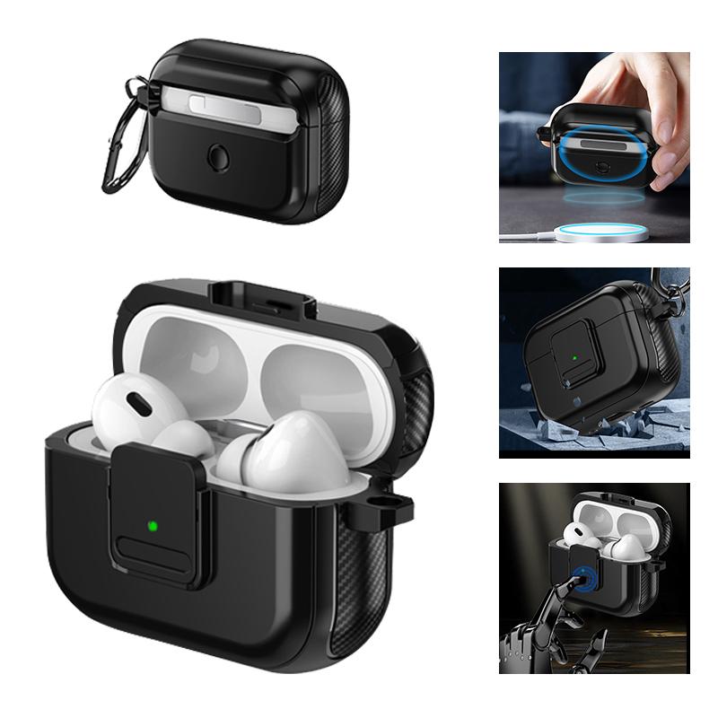 Case For Airpods Pro 2 Shockproof Case For Airpods 3 2 1 Case TPU+PC+ Magnetic Switch Headphone Case Accessories Plus