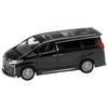 HJ64 1/64 Scale Toyota Alphard Hybrid Custom Version with Sunroof, Sparkling Black Pearl Crystal Shine, Finished