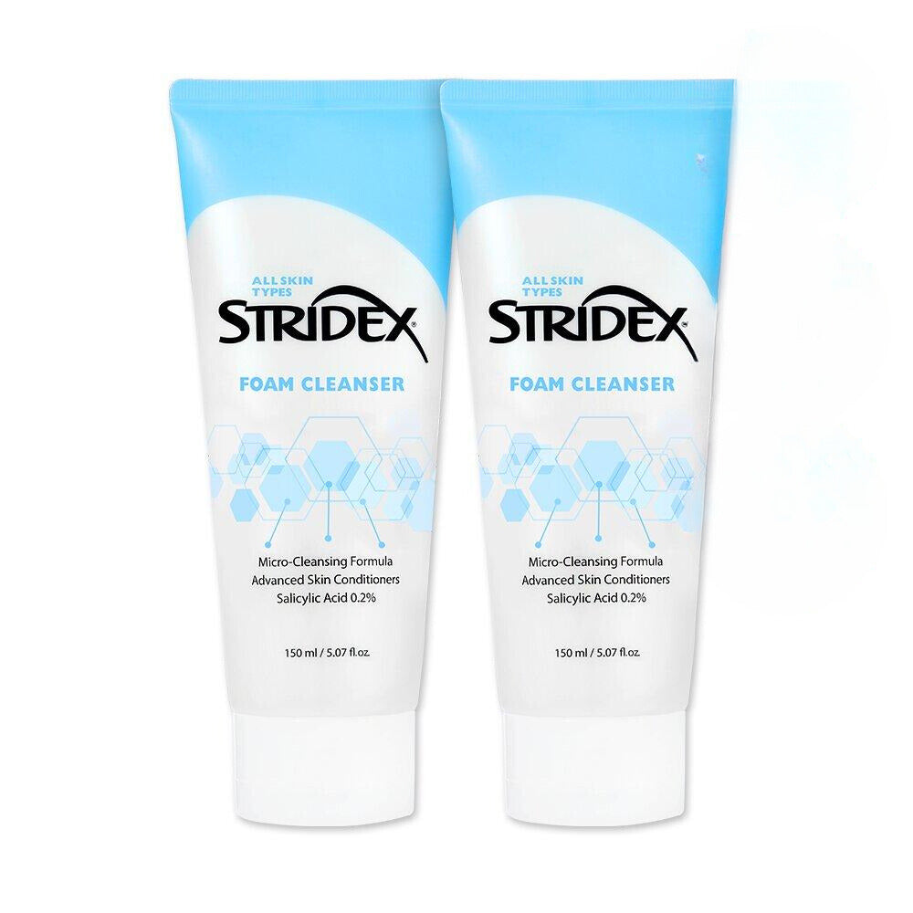 STRIDEX Низкощелочная пенка для умывания с BHA, двойная упаковка (150мл+150мл)