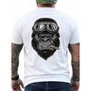 Мужская футболка с принтом Горилла-байкер Silverback - Идеальный подарок, для повседневной носки, Повседневная одежда, Выразительная футболка, Футболка с графическим рисунком, Удобная