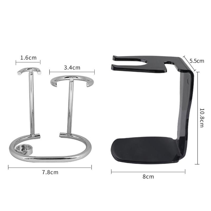 Металлический держатель для мужских бритвенных принадлежностей, серебристый, компактный, изогнутый, помазок для бритья, ручная подставка для бритвы, держатели для бороды, бритва