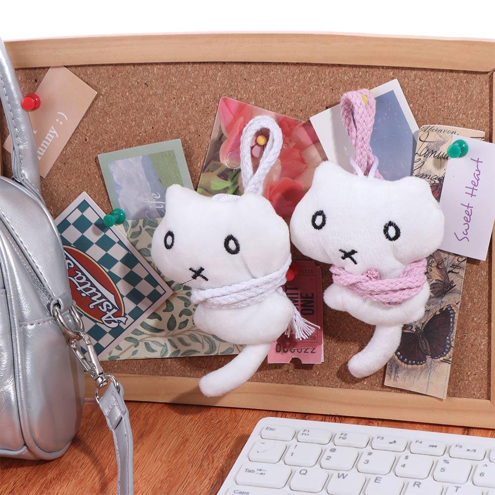 Брелок подвесной котенок плюшевая мягкая игрушка кукла кошка плюшевая подвеска сумка подвеска