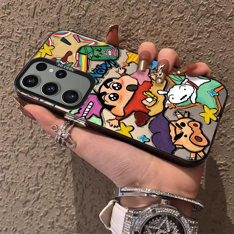 Чехол C-Crayon Shin-chan для Samsung Galaxy A36 A35 A34 A32 A30 A26 A25 A24 A23 A22 5G 4G A20 A16 A15 A14 A13 A12 Акриловая крышка