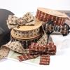 Двусторонняя Роскошная Твидовая Клетчатая Лента, Премиальная Буклированная Ткань с Металлическими Нитями для DIY Бантов на Волосы, Обертки Подарков, Букетов