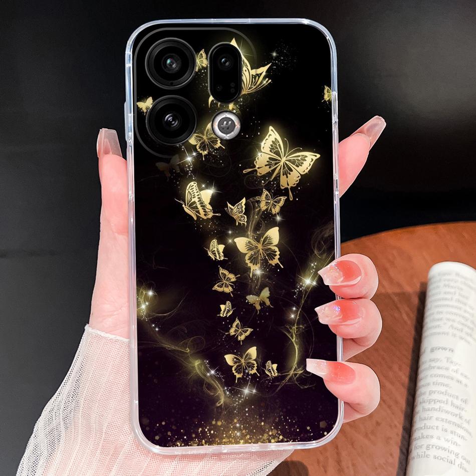 Чехол для телефона Oppo Find X9 Pro Уникальный стиль Мягкий ТПУ Прозрачный Силикон Легкая Защитная Крышка Для Oppo Find X 9 Защитный Корпус