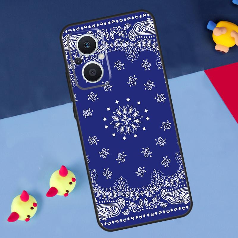 Королевская Бандана Пейсли Для OPPO Reno 14 13 12 11 10 Pro 8T 11F 12F 13F 14F 7 8 Lite OPPO Find X8 X6 X5 X9 Pro Чехол