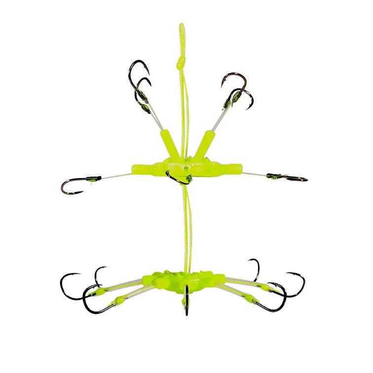 New Anti-Hanging Water Bottom Explosion String Hook with Barbed Sharp Fish Hook Carp Fishing Tackle Hedgehog 90 Degree Adjust