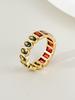 1pc Elegant Cubic Zirconia Ring, Suitable For Women's Daily Wear, Party, Wedding, Holiday Gift, Bridal Jewelry