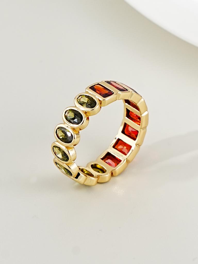 1pc Elegant Cubic Zirconia Ring, Suitable For Women's Daily Wear, Party, Wedding, Holiday Gift, Bridal Jewelry