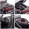 Масштаб 1/22 Benz G63 AMG 6x6 V12, внедорожная черная модель пикапа, игрушечный автомобиль из цинкового сплава со звуком и светом для детей, подарок для мальчиков и девочек