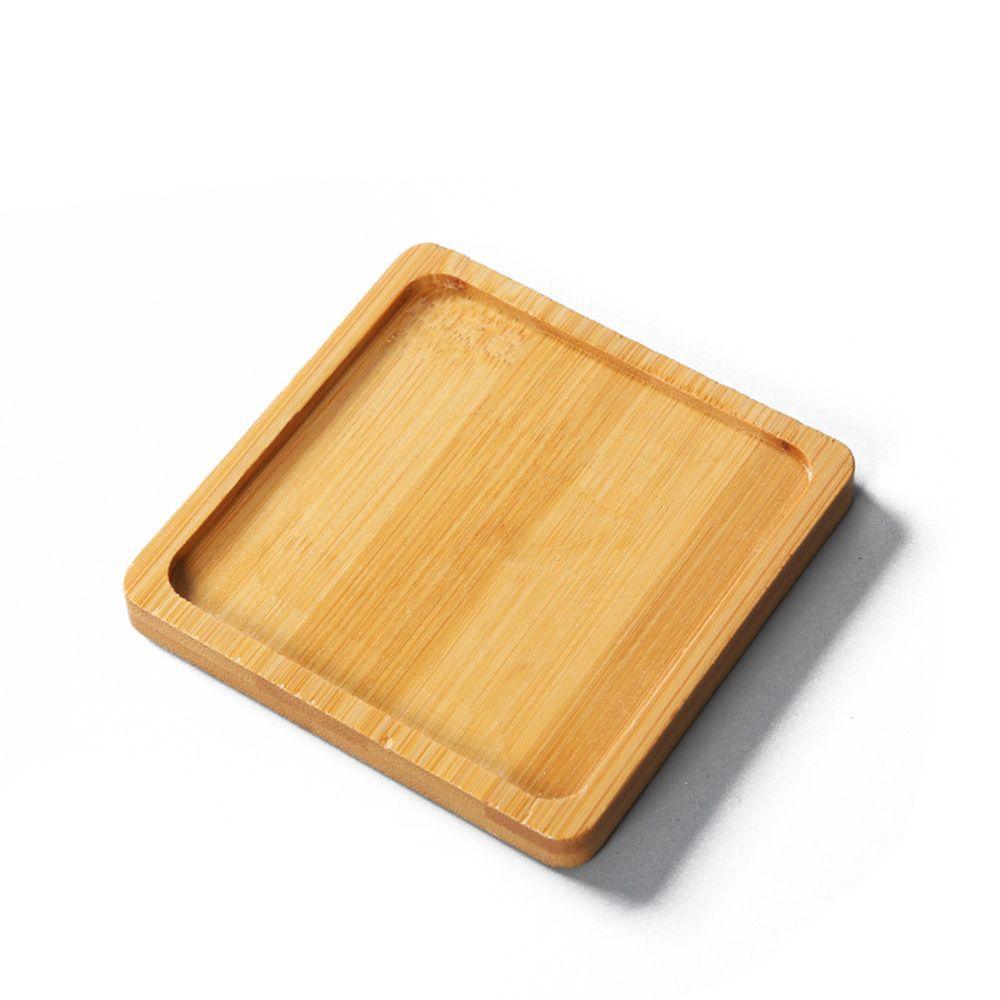 Декоративный держатель для суккулентов для бонсай из бамбука, поднос из дерева, основание цветочного горшка, шестиугольник, прямоугольник, круг, квадрат