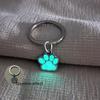 Animal Footprints Cat Paw Keyring Glow In Dark Luminous Paw Keychain Friends Children   Bag Pendant