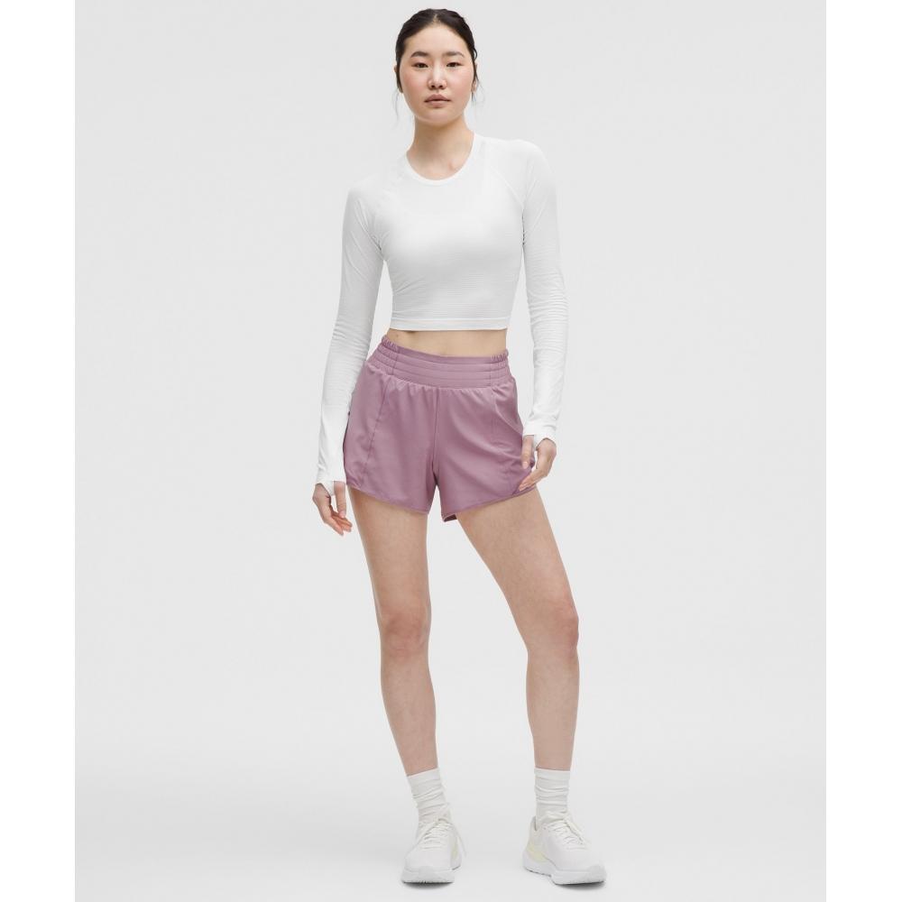 Lululemon Рубашка Swiftly Tech Cropped с длинным рукавом 2.0 Белый Белый