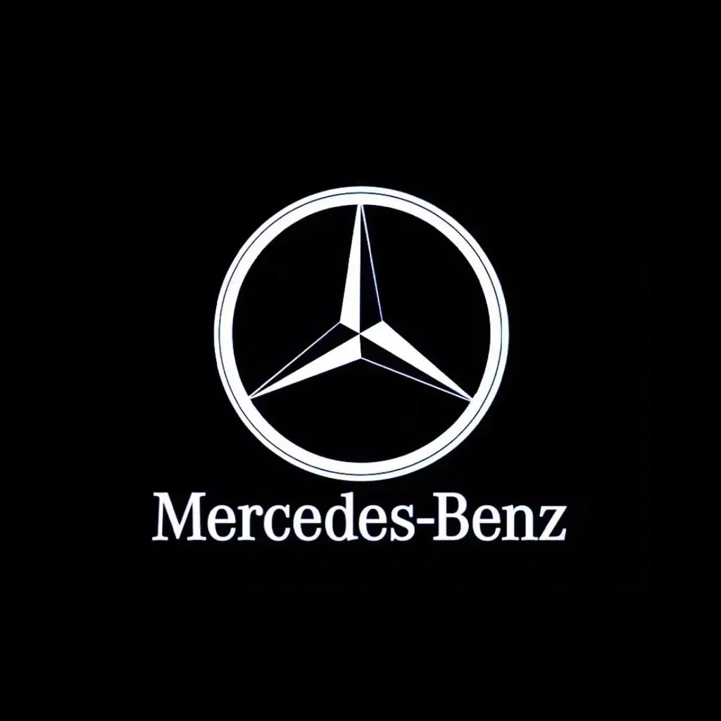 2P Car Door Lamp Projector Welcome Step Up Puddle Light Mercedes Benz ML W166 GLE C167 B E A C Class W205 W176 W213 GLC X253