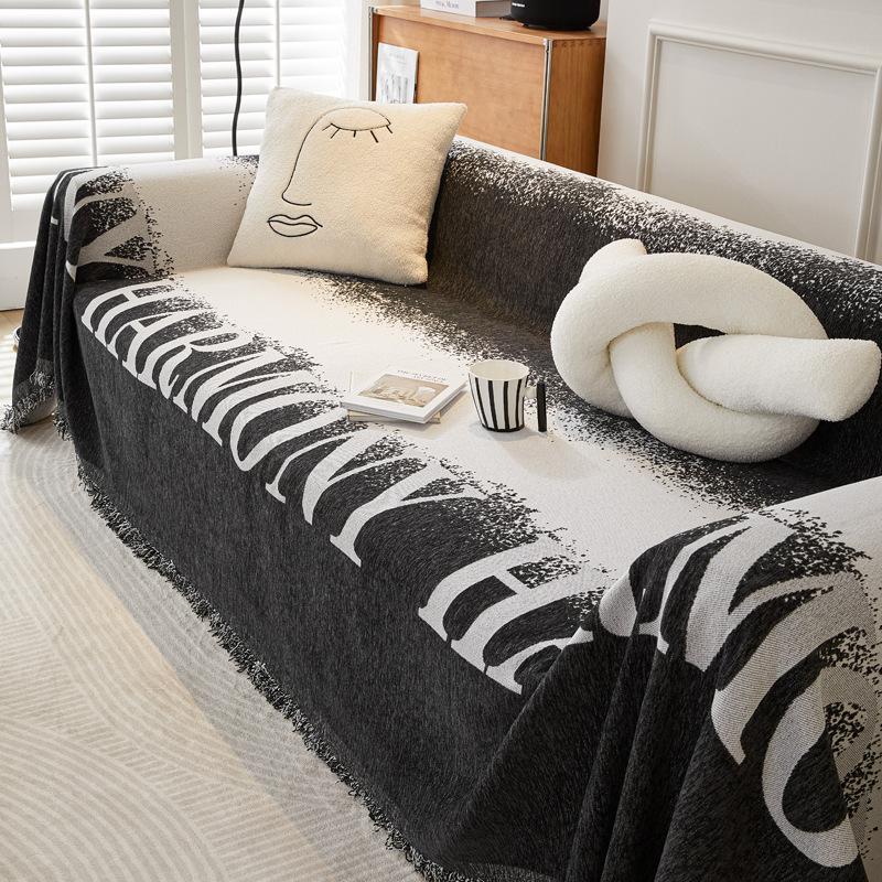 Ткань для чехла на диван в скандинавском стиле, универсальный чехол для дивана Ins Style Four Seasons, полностью покрытый, большой, против царапин, чехол для дивана, чехол