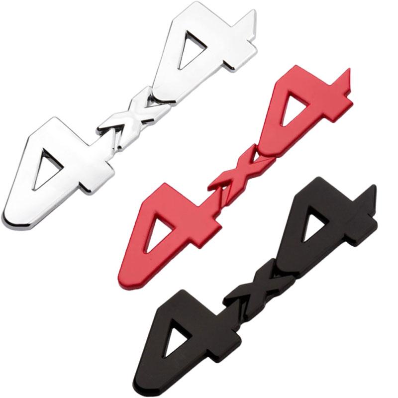 3D Metal Logo 4x4 Emblem Letters Car Rear Trunk Sticker Badge for Rc Off Road Tacoma Hilux Land BDHZ3 Cruiser 4X4 Sticker Accessories