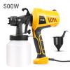 500W Paint Sprayer Portable Electric Sprayer Gun Detachable Airbrush Paint Spraying Tool with 800ml