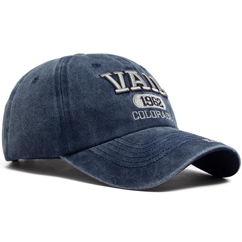 Men's Baseball Cap Fashion VAIL Letter Embroidered Cotton Soft Top Women Hats Summer Casual Travel Visor Caps Trucker Hat Unisex