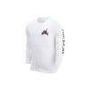 Logo Print Crew Neck Long Sleeve T-Shirt Men Tops White DN1447-100