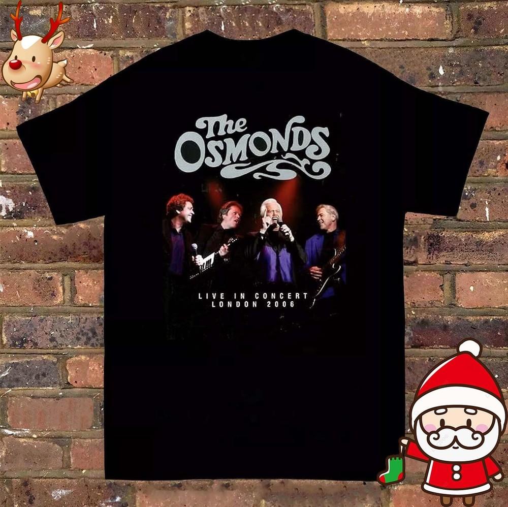 The Osmonds - Live in Concert London Черная футболка унисекс всех размеров NI1060
