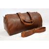 Men's Genuine Leather  Large Vintage Duffle Travel Gym Weekend Overnight Bag