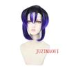 Anime Kochou Shinobu Synthetic Wig Black Purple Gradient Lovely Ponytail Hair Cosplay Wig Heat Resistant Wigs Halloween