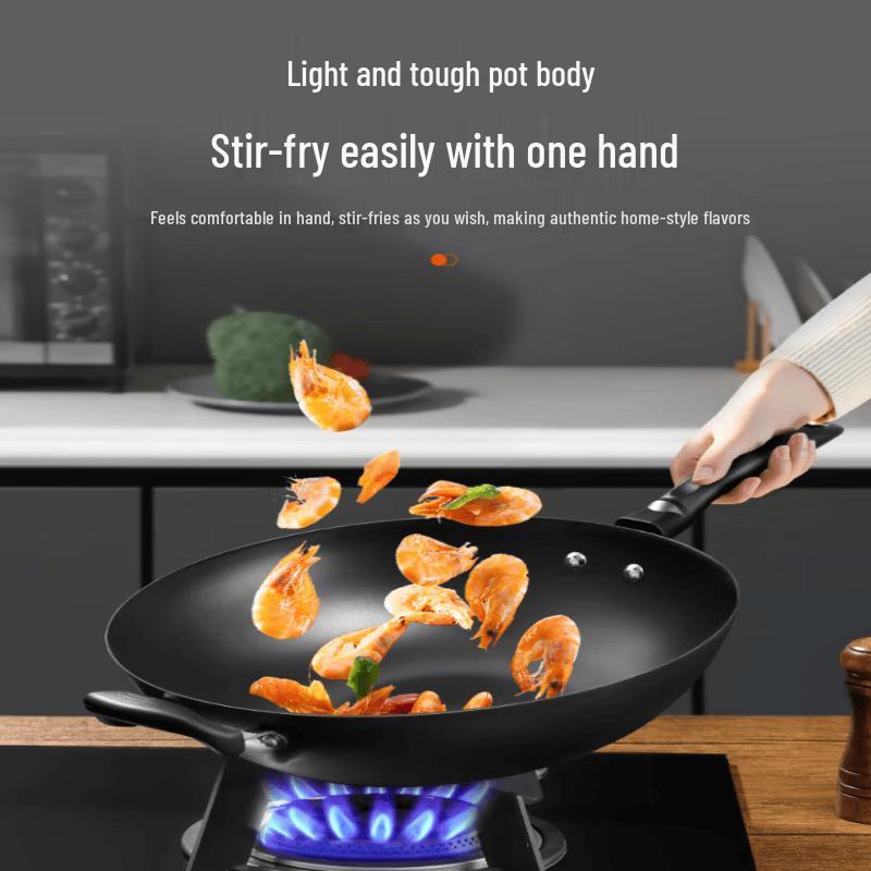 Supor Non-Coated Cast Iron Wok