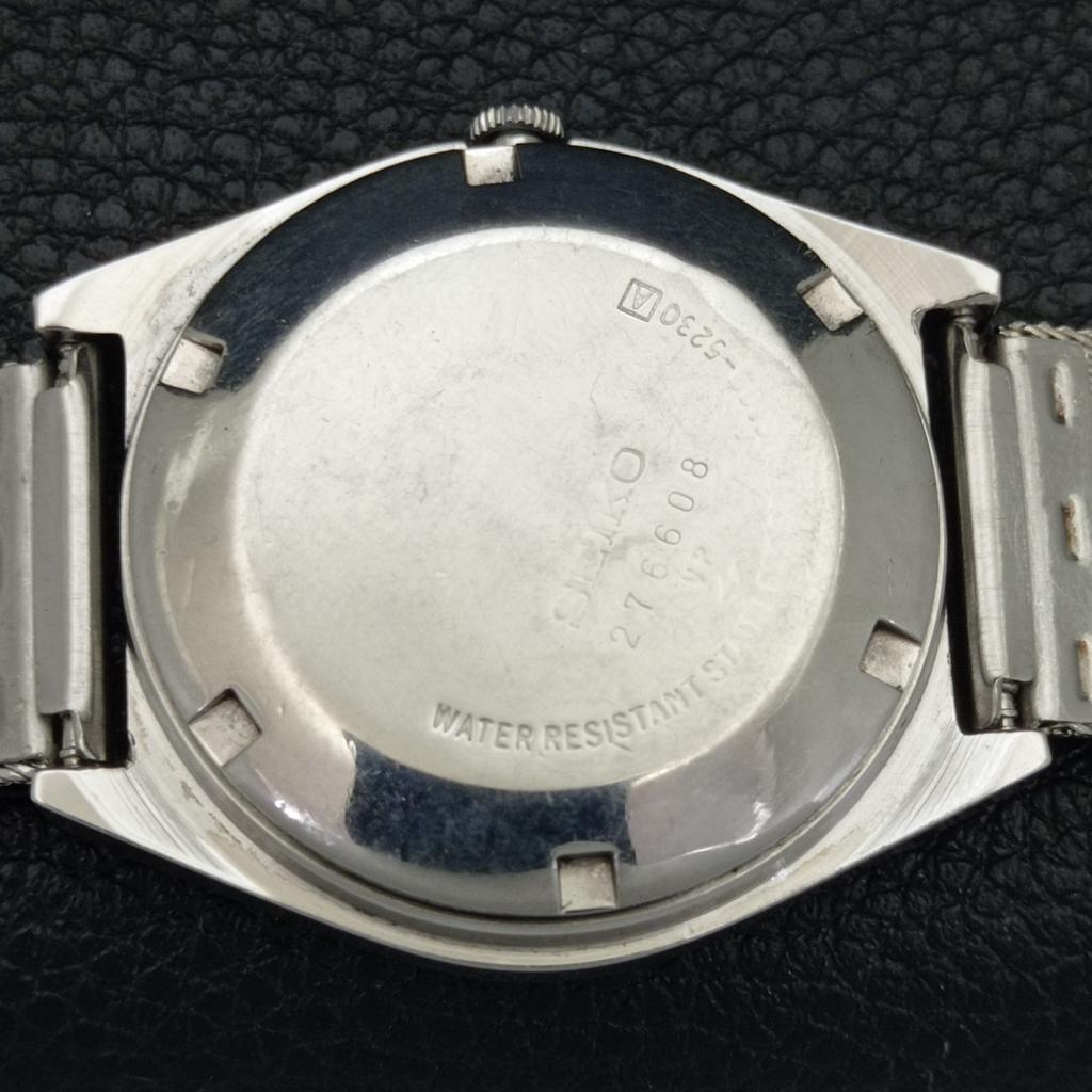 Seiko 5 AUTOMATIC 6309A JAPAN MENS VINTAGE GOLDEN COLOR DIAL WATCH A701415-5 R206b-a701415