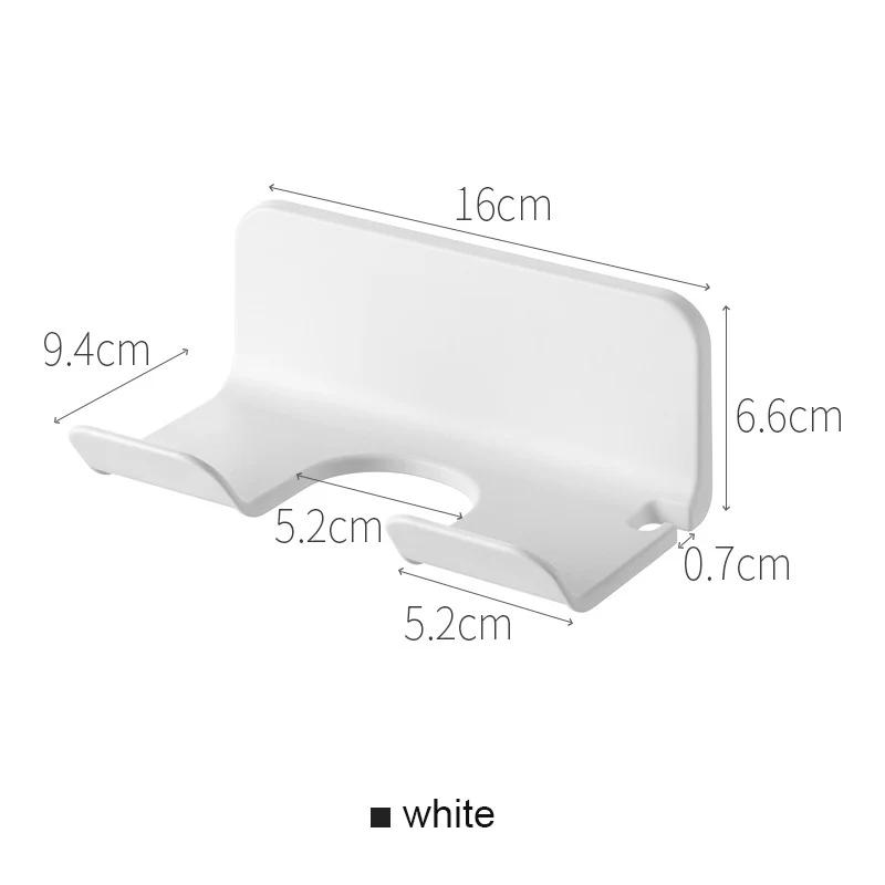 Полка для фена для ванной комнаты, не требующая держателя для сушки волос, многофункциональные настенные полки для ванной комнаты, аксессуары для душа