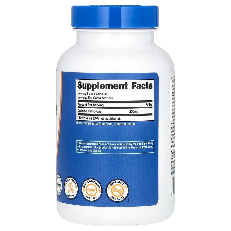 Caffeine , 200 mg , 250 Capsules