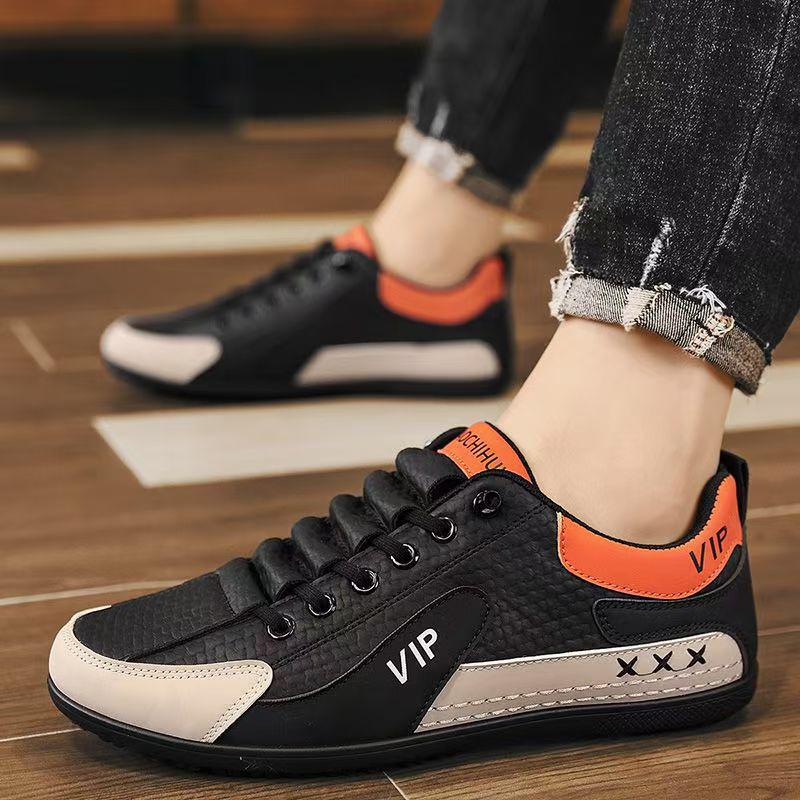 New autumn soft-soled shoes light shoes casual leather shoes youth sports running
