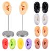 Multicolor Silicone Ear Model Zinc Zinc Alloy Stand Earrings Display Stand Human Ear Model Rack  Crafts DIY