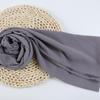 Women's Solid Color Pearl Chiffon Bubble Scarf, Long Silk Headscarf, 70x180cm, Middle Eastern Style