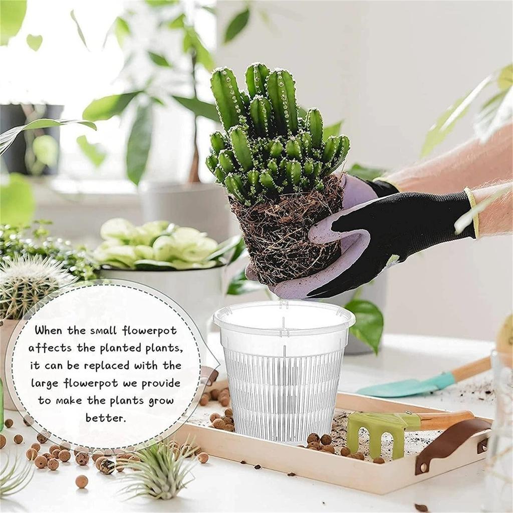 Mesh Pot Root Control Orchid Flower Breathable Growth Container Drainage Hole Orchid Pot With Root Garden Plastic Flower Pot