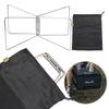 Aluminum Alloy Box Stand Stainless Steel Outdoor Organizer Box Holder Ice Box Foldable Support Shelf for Outdoor Picnic Fishing