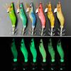 7CM/4.6G Luminous Shrimp Bait with Squid Jig Hook Sinker Realistic Bionic Artificial Lure Saltwater Freshwater Bass Walleye Trout Fishing Accessories