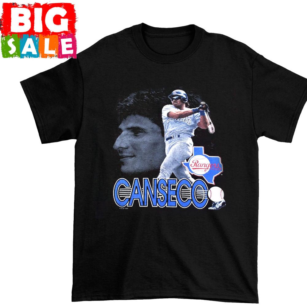 Редкая черная унисекс футболка Jose Canseco 1993 S-234XL подарок Фанатам A347 Унисекс футболка