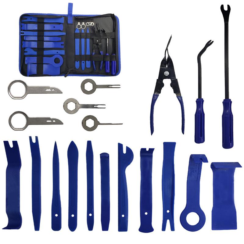 Набор инструментов для разборки вручную, набор для снятия внутренних дверных зажимов, обшивки приборной панели, набор для ремонта и вскрытия автомобиля, набор ключей