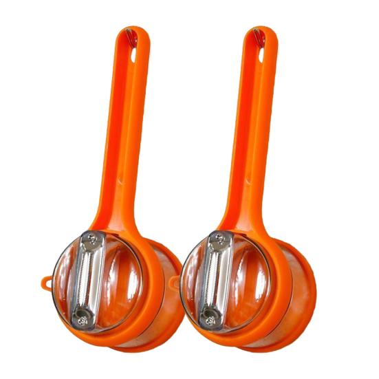 Овощечистка из нержавеющей стали с контейнером для сбора очистков Двусторонняя эффективная машина для чистки Многофункциональные овощечистки для домашней кухни