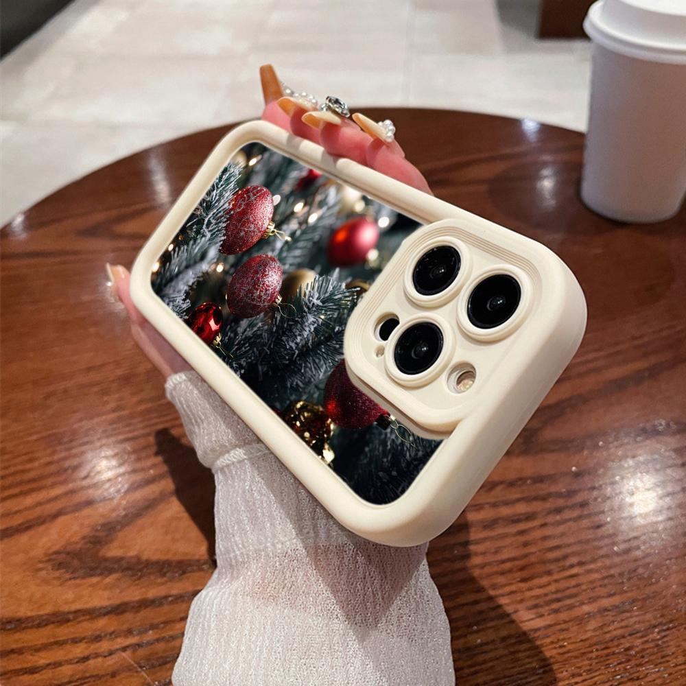 N118 Новогодний Веселый Рождественский дизайн Мягкие чехлы для телефонов Angel Eyes для iPhone 16 15 14 13 11 Pro Max 8 7 6s Plus 12 mini XR XS Max SE Противоударный чехол
