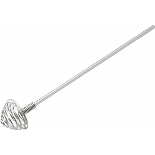 Yoshikawa YJ2809, Made In Japan, 20cm Long X 3.2cm Diameter Muddler, Spin-and-Scoop, Honey Muddler for Cooking, Silver