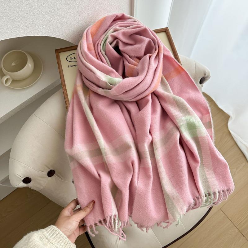 Autumn and Winter New Babag Imitation Cashmere Scarf Classic Fashion Versatile Warm Shawl Couple Scarf