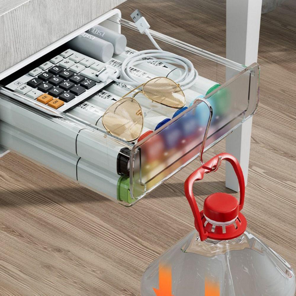 Hanging Undertable Drawer Invisible Storage Under Desk Drawer New Table Shelf Storage Box