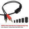 22pcs Clip-on Ferrite Ring Core Beads Choke RFI EMI Filter Noise Suppressor Cable Clips for USB Audio Video Cables and Power
