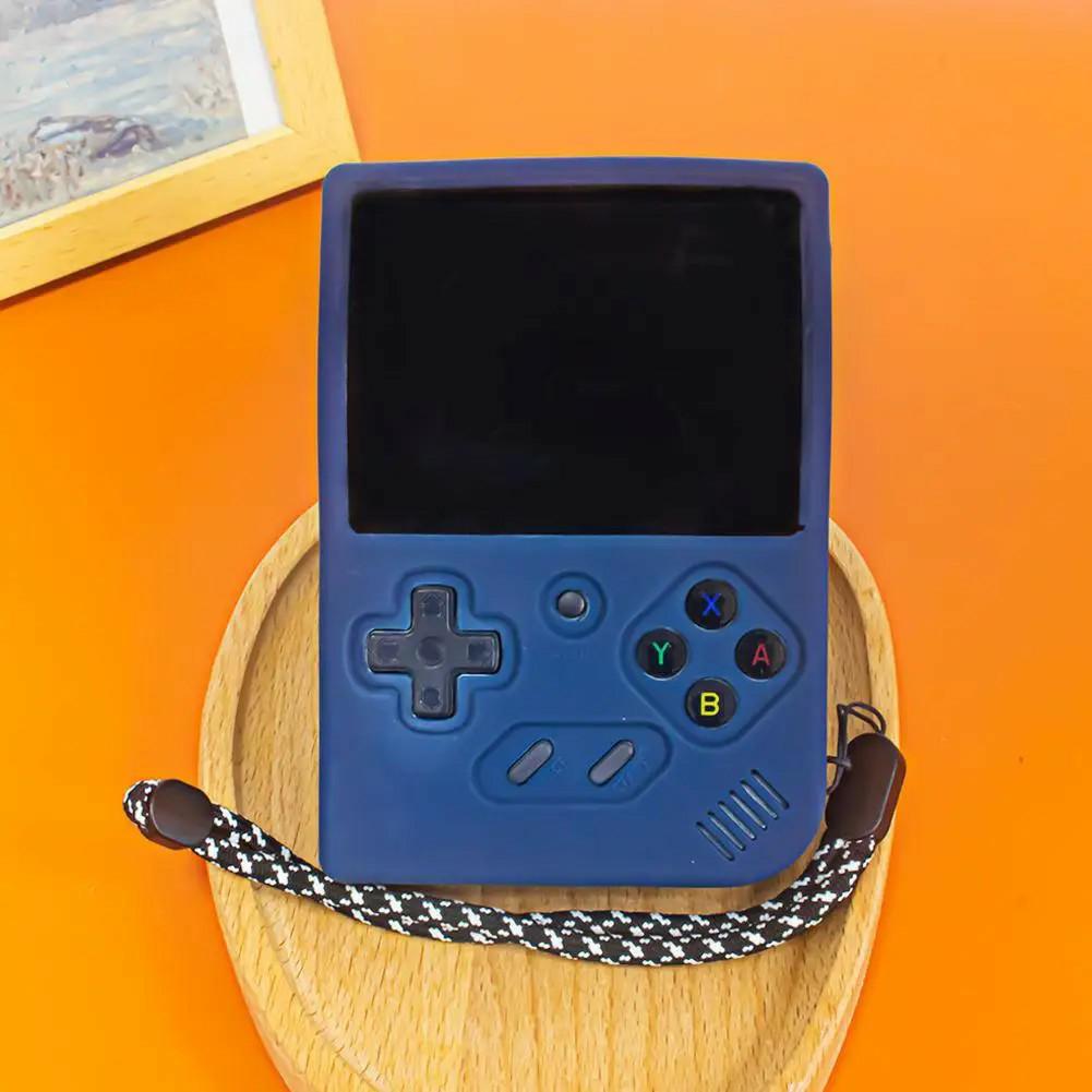 For ANBERNIC RG35XX Plus Silicone Case Handheld Gaming Console Sleeve Cover with Strap